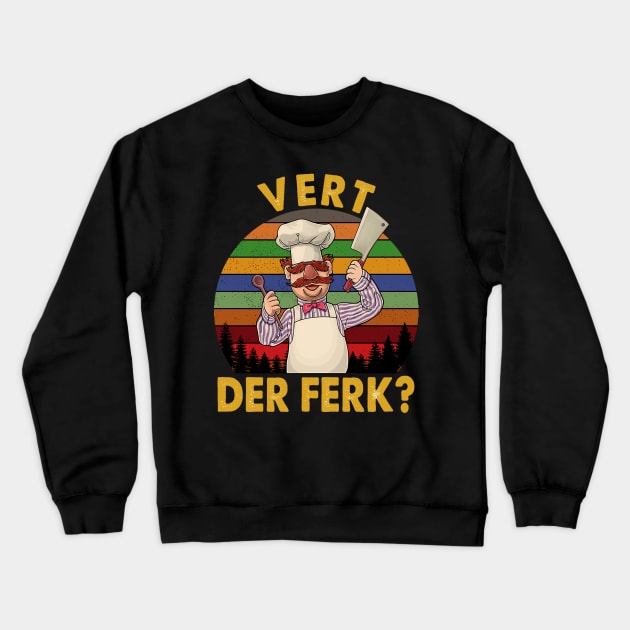 Vert chef fun Crewneck Sweatshirt by Flannel by Art